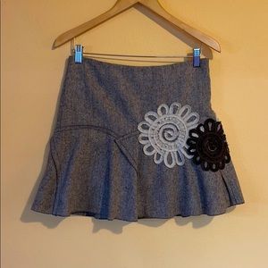 Designer mini skirt